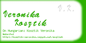 veronika kosztik business card